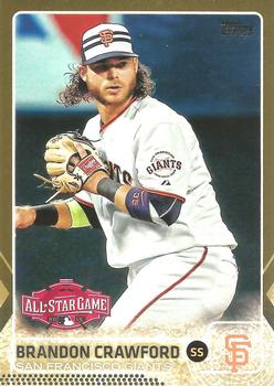 2015 Topps Update - Gold #US346 Brandon Crawford Front