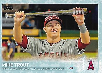 2015 Topps Update - Snow Camo #US227 Mike Trout Front