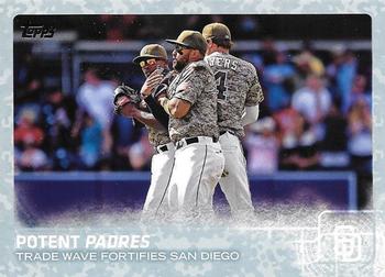 2015 Topps Update - Snow Camo #US39 Potent Padres (Justin Upton / Matt Kemp / Wil Myers) Front