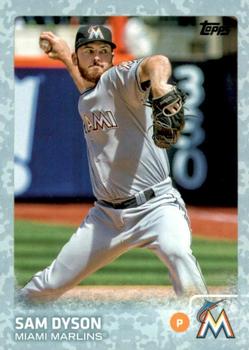 2015 Topps Update - Snow Camo #US40 Sam Dyson Front