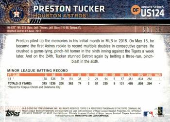 2015 Topps Update - Snow Camo #US124 Preston Tucker Back