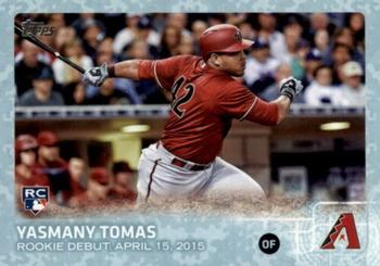 2015 Topps Update - Snow Camo #US145 Yasmany Tomas Front