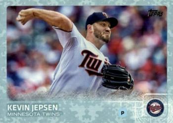 2015 Topps Update - Snow Camo #US223 Kevin Jepsen Front