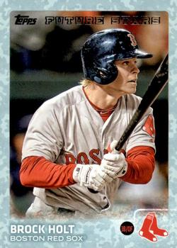 2015 Topps Update - Snow Camo #US264 Brock Holt Front