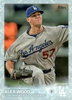 2015 Topps Update - Snow Camo #US372 Alex Wood Front