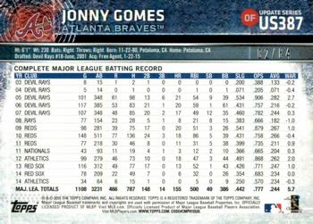 2015 Topps Update - Black #US387 Jonny Gomes Back