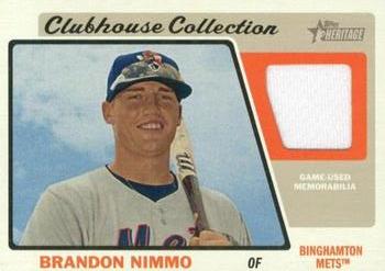 2015 Topps Heritage Minor League - Clubhouse Collection Relics #CCR-BN Brandon Nimmo Front