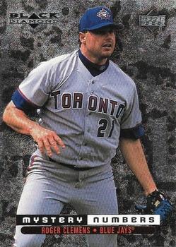 1999 Upper Deck Black Diamond - Mystery Numbers #M10 Roger Clemens Front