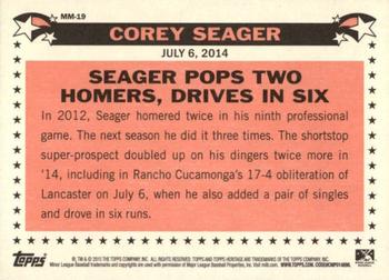 2015 Topps Heritage Minor League - Minor Miracles #MM-19 Corey Seager Back