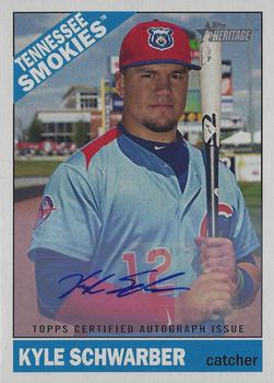 2015 Topps Heritage Minor League - Real One Autographs #ROA-100 Kyle Schwarber Front