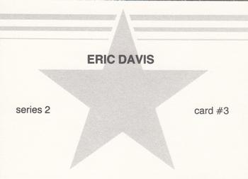 1988 Gray Star Series 2 Blue Border (unlicensed) #3 Eric Davis Back