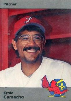 1990 Louisville Redbirds #9 Ernie Camacho Front