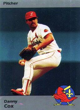 1990 Louisville Redbirds #13 Danny Cox Front