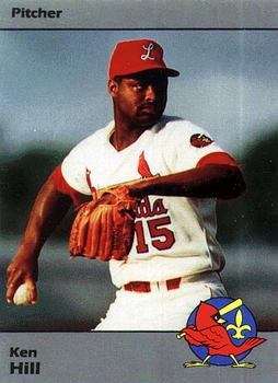 1990 Louisville Redbirds #19 Ken Hill Front