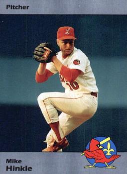 1990 Louisville Redbirds #21 Mike Hinkle Front