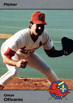 1990 Louisville Redbirds #31 Omar Olivares Front