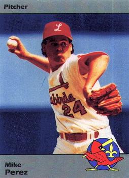 1990 Louisville Redbirds #34 Mike Perez Front