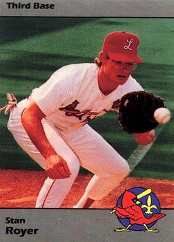 1990 Louisville Redbirds #36 Stan Royer Front