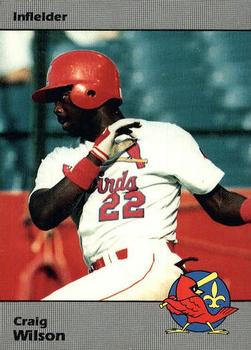 1990 Louisville Redbirds #42 Craig Wilson Front
