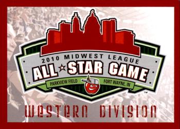 2010 Grandstand Midwest League All-Star Game Western Division #NNO Logo Front