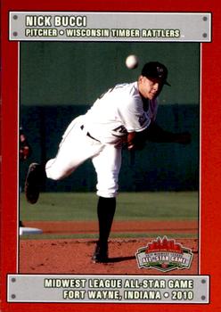 2010 Grandstand Midwest League All-Star Game Western Division #NNO Nick Bucci Front