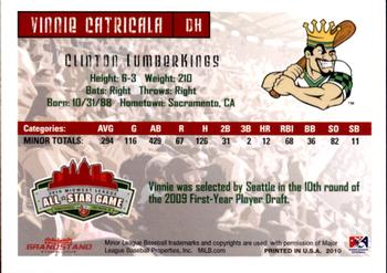 2010 Grandstand Midwest League All-Star Game Western Division #NNO Vinnie Catricala Back