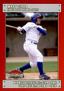 2010 Grandstand Midwest League All-Star Game Western Division #NNO Matt Cerda Front