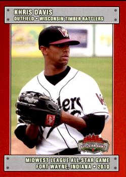 2010 Grandstand Midwest League All-Star Game Western Division #NNO Khris Davis Front