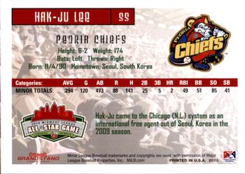 2010 Grandstand Midwest League All-Star Game Western Division #NNO Hak-Ju Lee Back