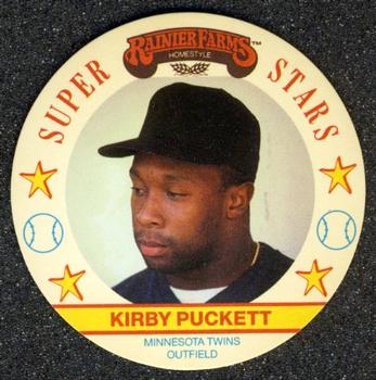 1989 Rainier Farms Discs #8 Kirby Puckett Front