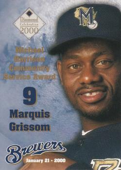 2000 Milwaukee Brewers Diamond Celebration #NNO Marquis Grissom Front