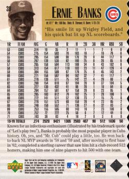 1999 Upper Deck Century Legends - Century Collection #38 Ernie Banks  Back