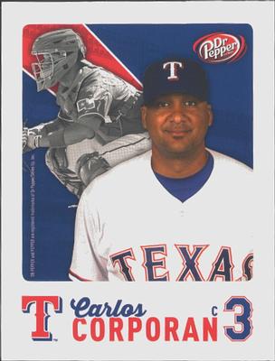 2015 Dr. Pepper Texas Rangers #NNO Carlos Corporan Front