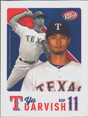 2015 Dr. Pepper Texas Rangers #NNO Yu Darvish Front