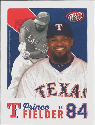 2015 Dr. Pepper Texas Rangers #NNO Prince Fielder Front