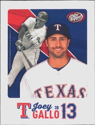 2015 Dr. Pepper Texas Rangers #NNO Joey Gallo Front