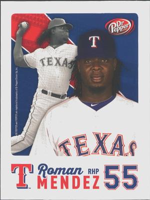 2015 Dr. Pepper Texas Rangers #NNO Roman Mendez Front