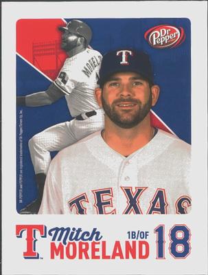 2015 Dr. Pepper Texas Rangers #NNO Mitch Moreland Front
