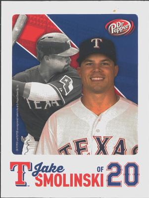 2015 Dr. Pepper Texas Rangers #NNO Jake Smolinski Front