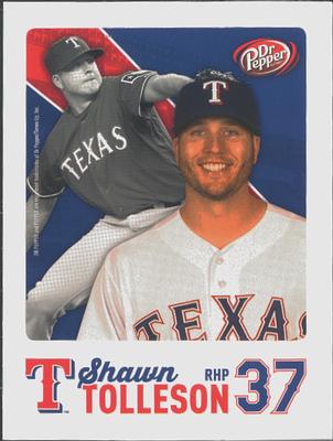 2015 Dr. Pepper Texas Rangers #NNO Shawn Tolleson Front