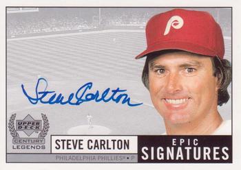 1999 Upper Deck Century Legends - Epic Signatures #SC Steve Carlton Front