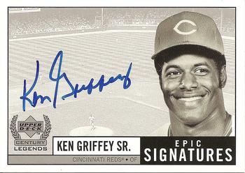 1999 Upper Deck Century Legends - Epic Signatures #SR Ken Griffey Sr. Front