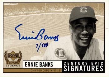 1999 Upper Deck Century Legends - Epic Signatures Century #EB Ernie Banks  Front