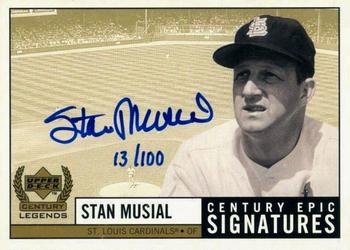1999 Upper Deck Century Legends - Epic Signatures Century #SM Stan Musial  Front