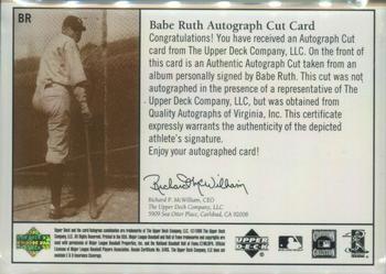 1999 Upper Deck Century Legends - Legendary Cuts #BR Babe Ruth  Back
