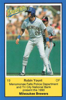 1990 Milwaukee Brewers Police - Menomonee Falls #NNO Robin Yount Front