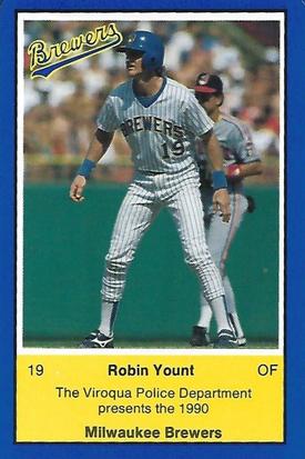 1990 Milwaukee Brewers Police - Viroqua Police Department #NNO Robin Yount Front