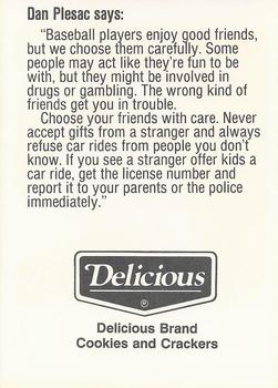 1991 Milwaukee Brewers Police - Muskego PD, Lincoln State Bank, E.J. Salentine Buick/Pontiac #NNO Dan Plesac Back