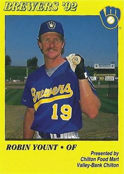 1992 Milwaukee Brewers Police - Chilton Food Mart, Valley-Bank Chilton #NNO Robin Yount Front