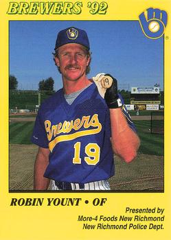1992 Milwaukee Brewers Police - More-4 Foods New Richmond, New Richmond Police Dept. #NNO Robin Yount Front